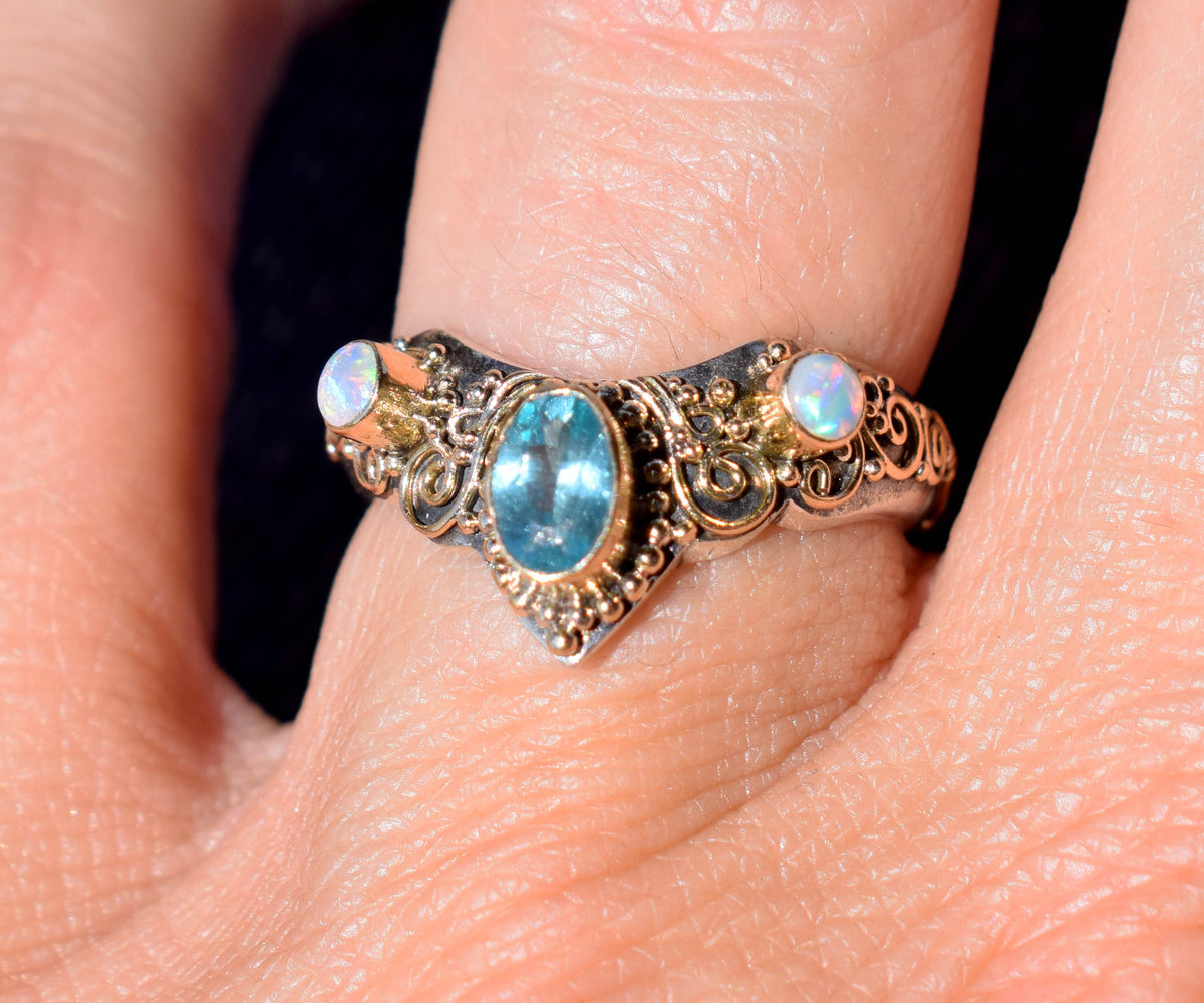 Anillo Fusión Apatita Opalo