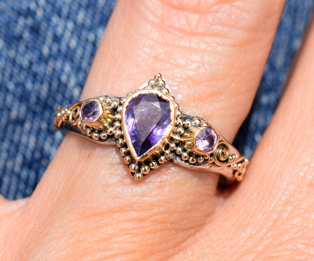 Anillo Roma Zafiro Purpura