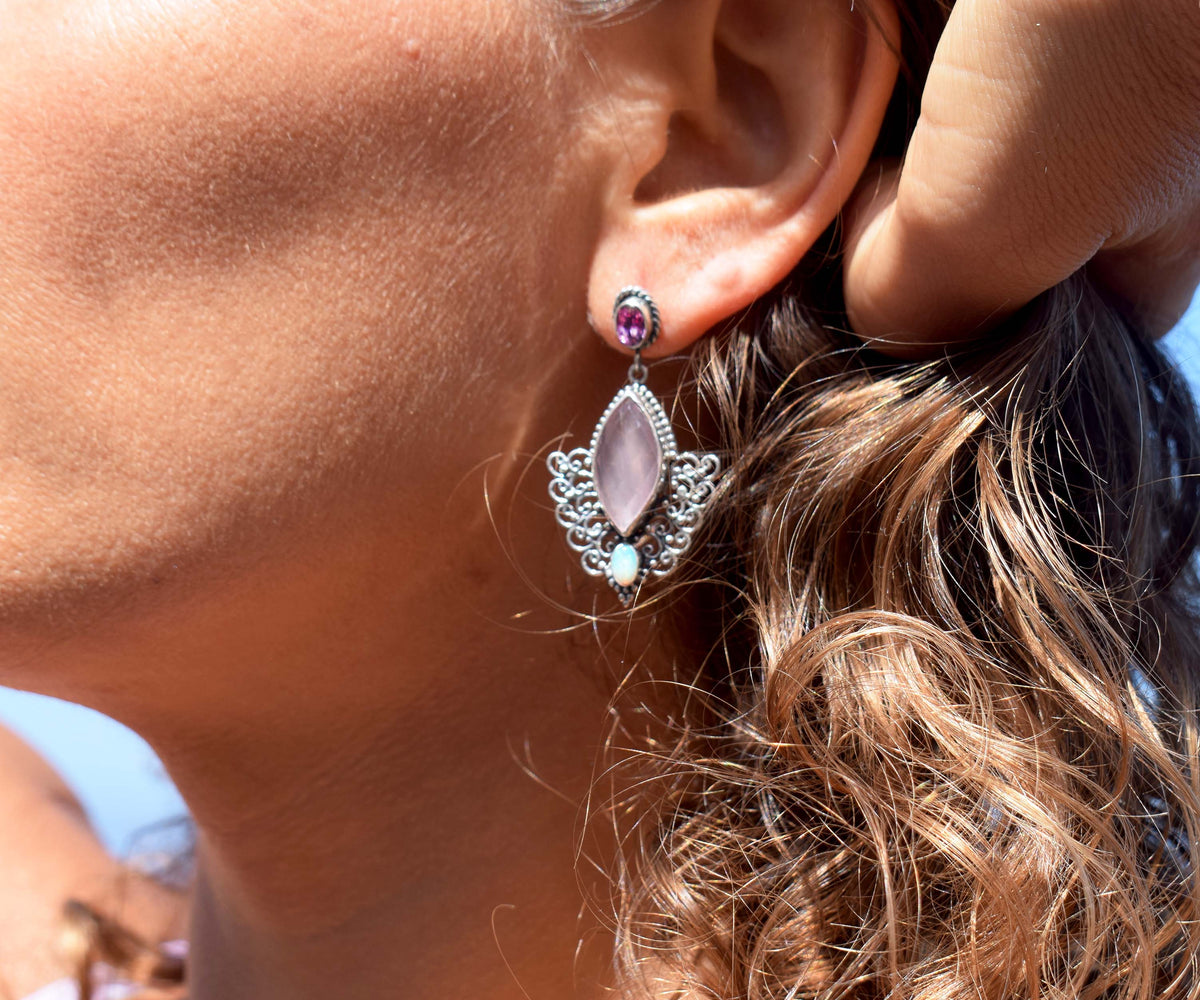 Aros Edén Cuarzo Rosado