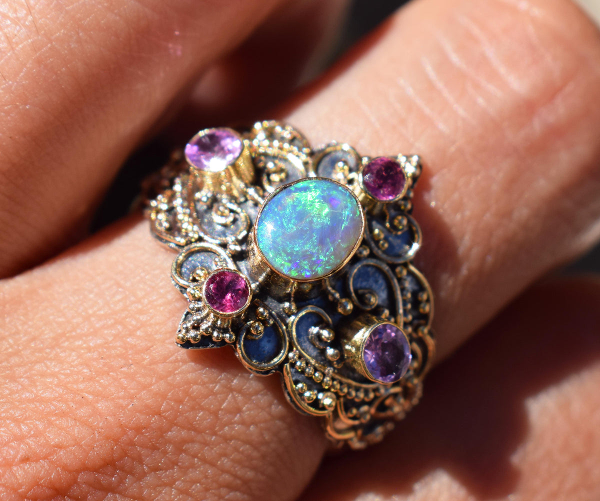 Anillo Kerala Ópalo