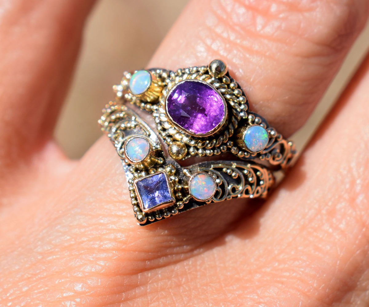 Anillo Florencia Zafiro Purple