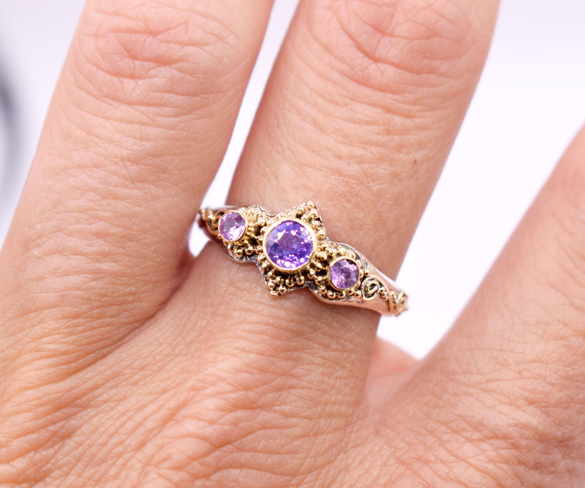 Anillo Roma Zafiro Lavanda