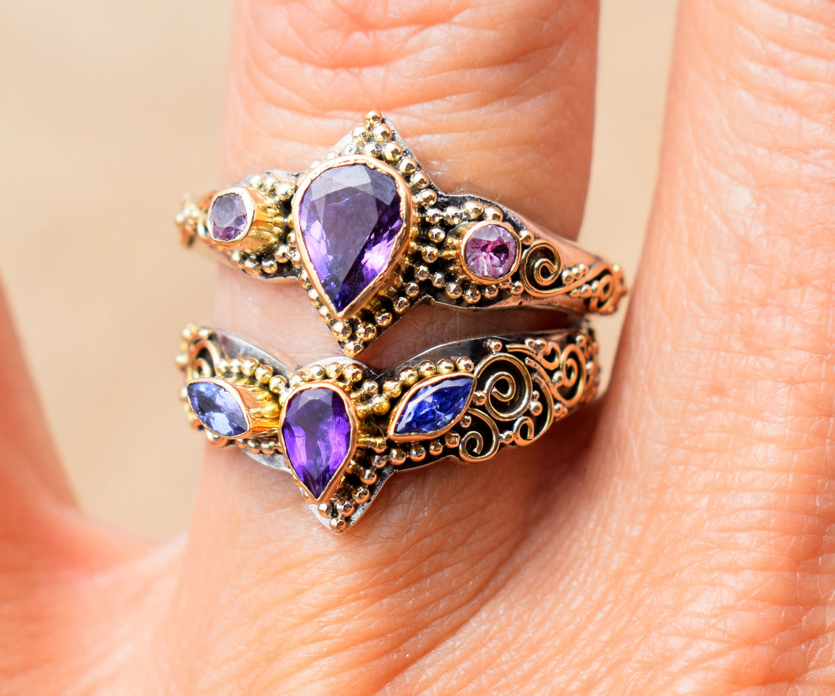 Anillo Fusion Marquise Amatista