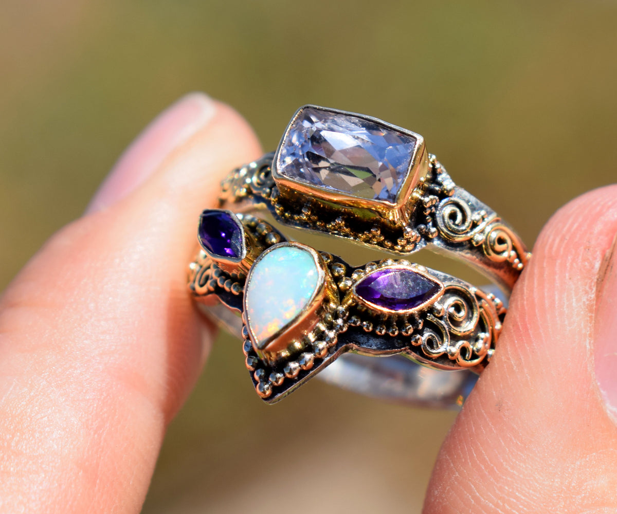 Anillo Fusion Marquise Opalo