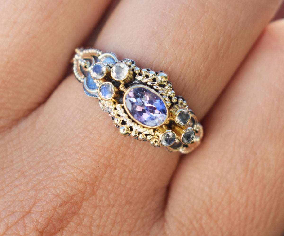 Anillo Azahara Tanzanita