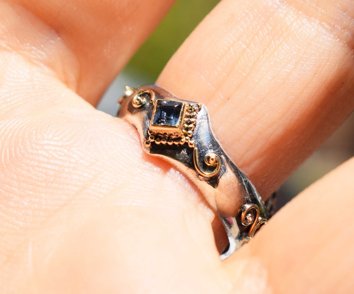 Anillo Tribu Aguamarina