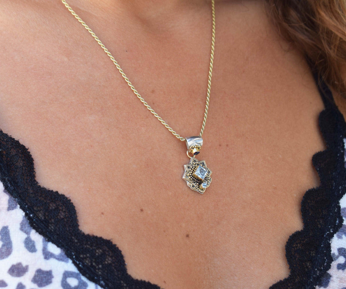 Colgante Kaya Aguamarina