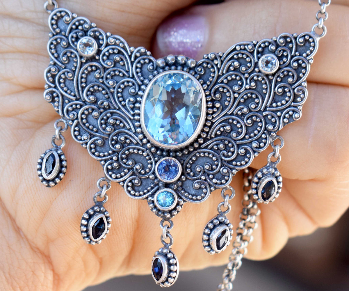 Collar Florecer Topacio