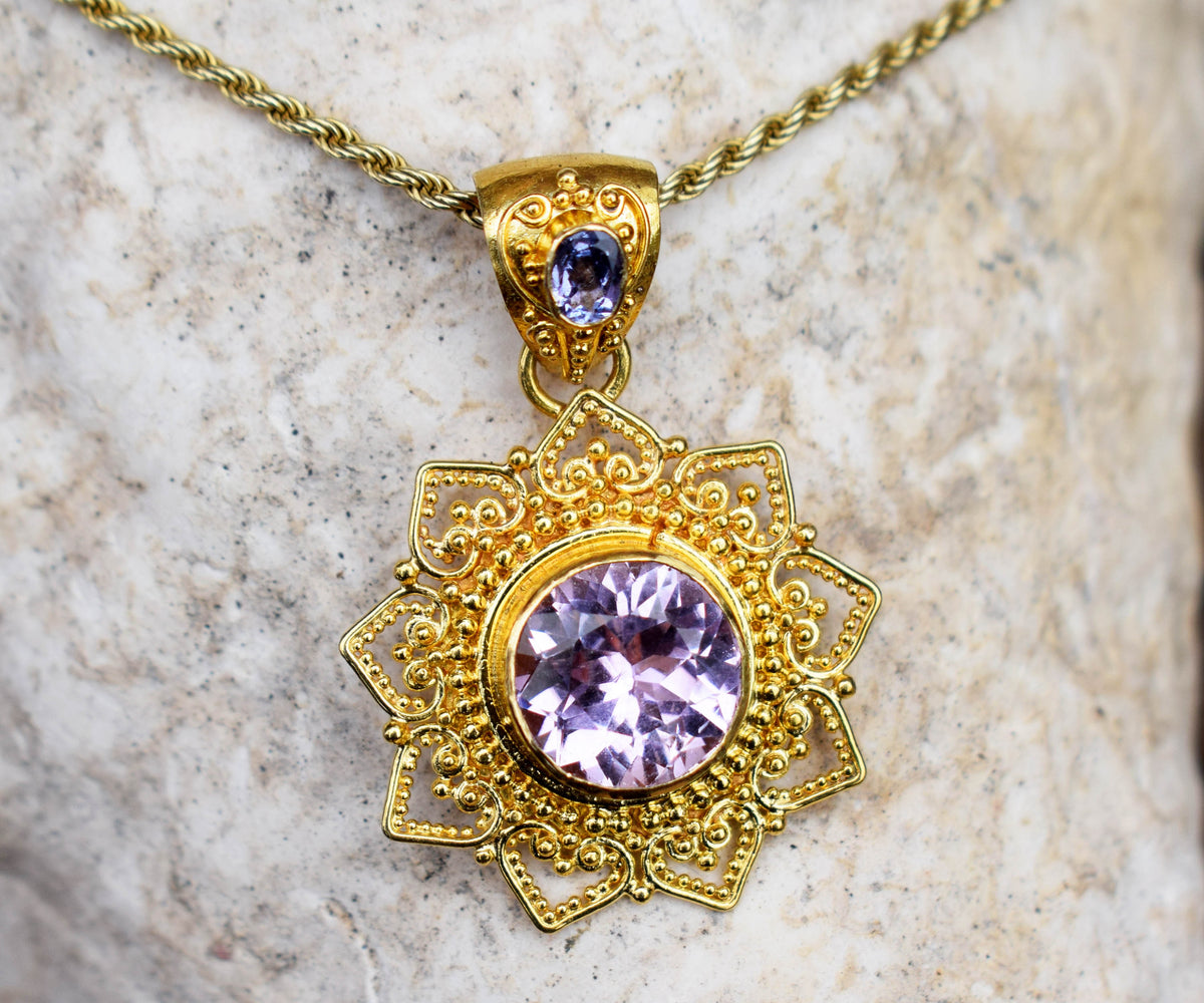 Colgante Mandala Kunzita