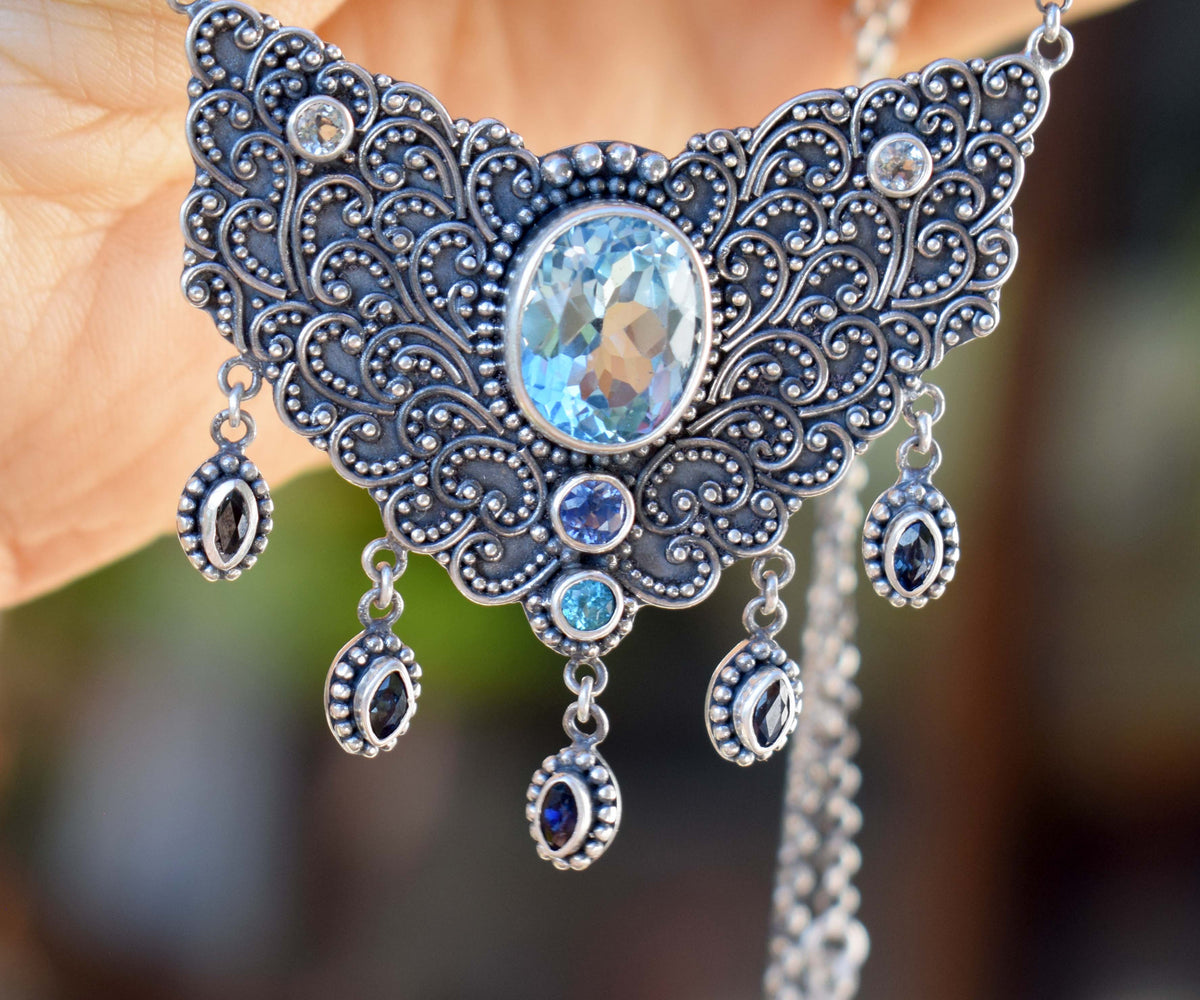 Collar Florecer Topacio