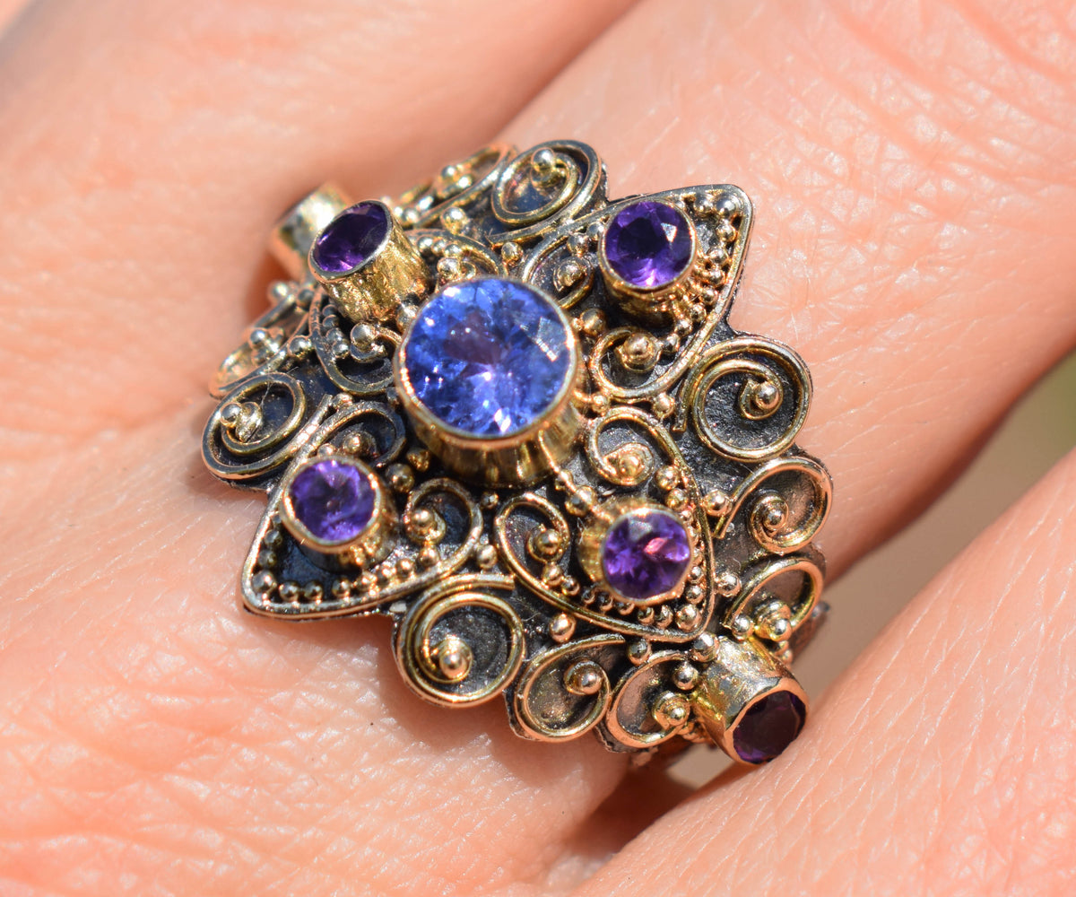 Anillo Habibi Tanzanita