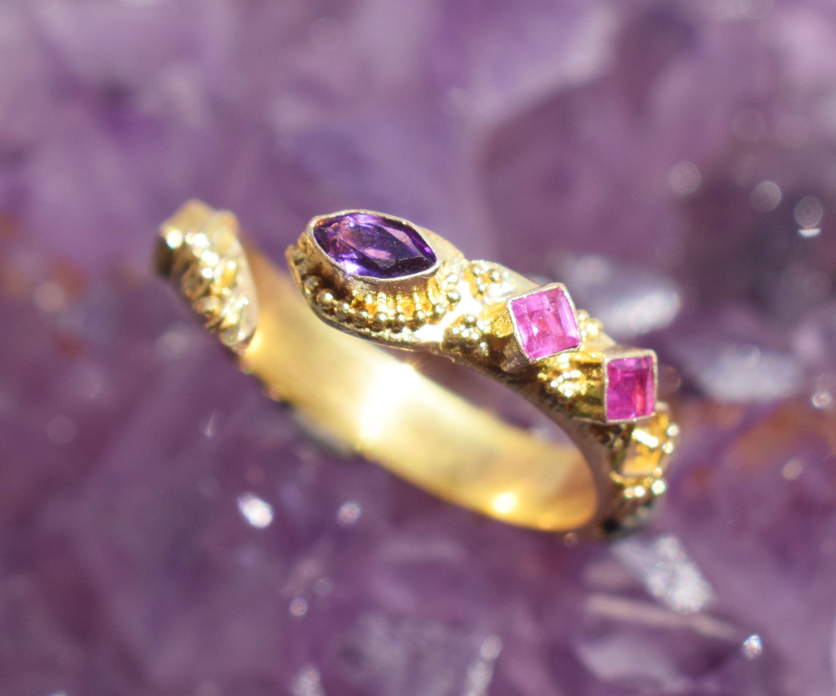 Kundalini Fusión Amatista Rubíes