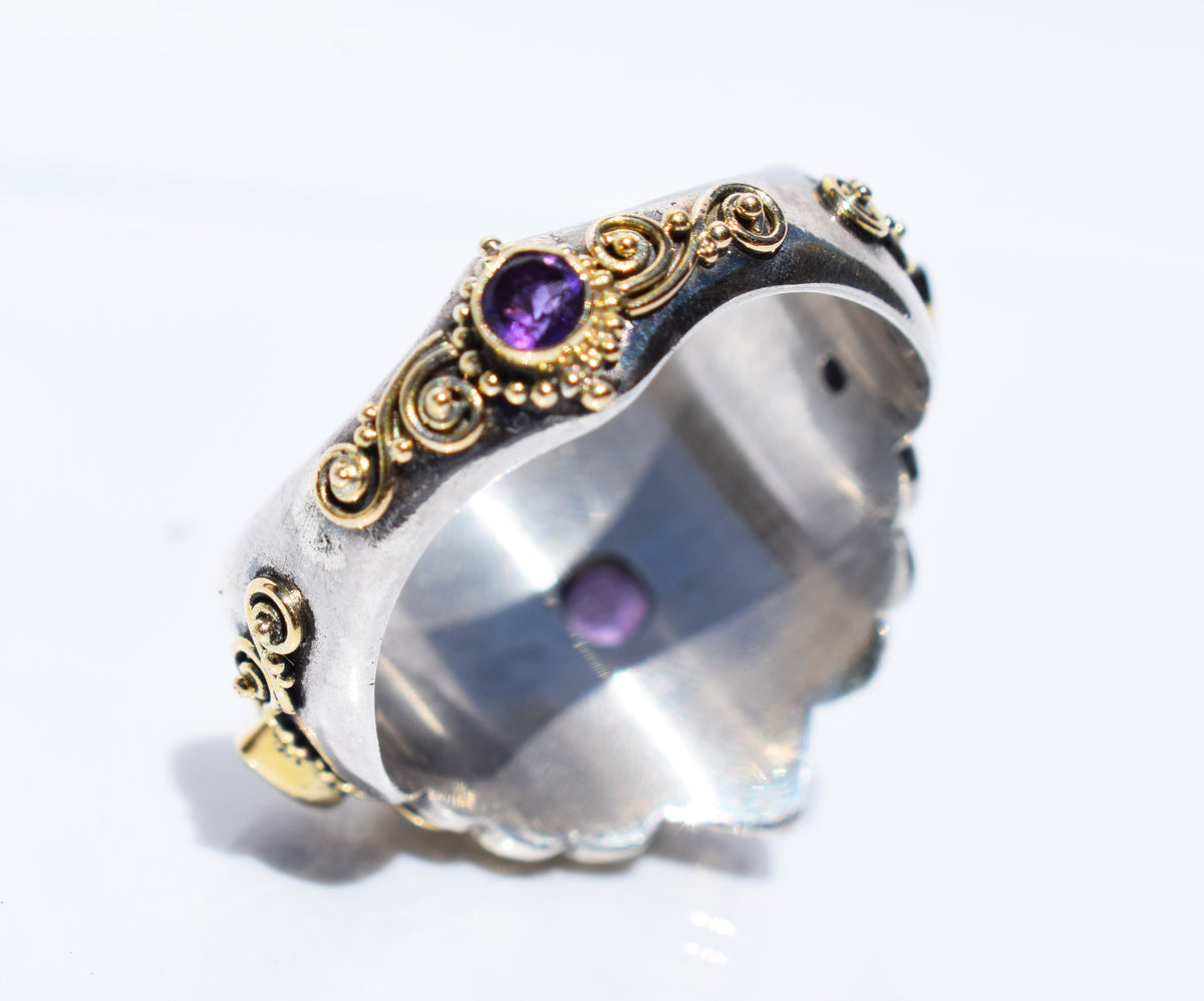 Anillo Habibi Zafiro Lavanda