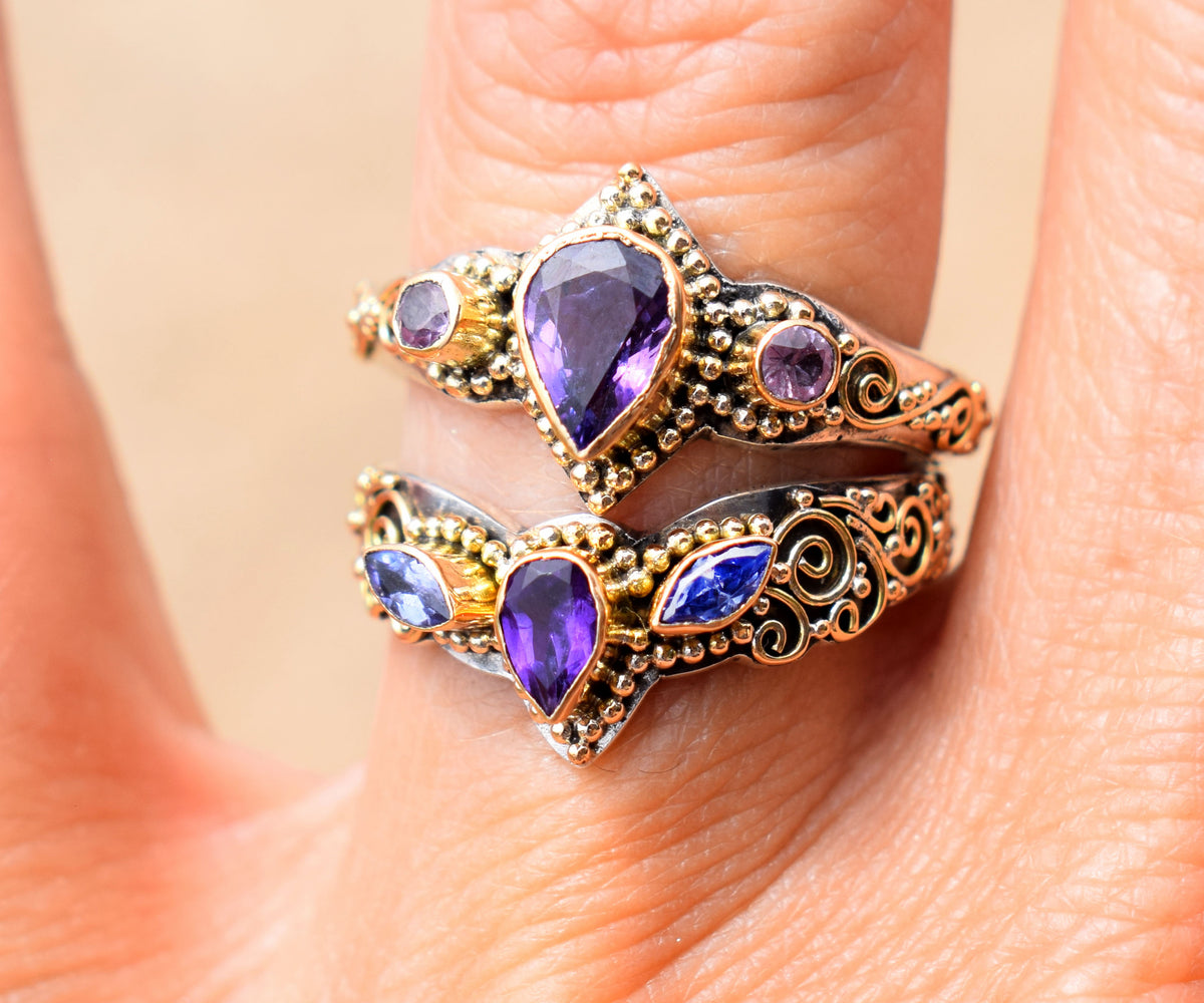 Anillo Roma Zafiro Purpura