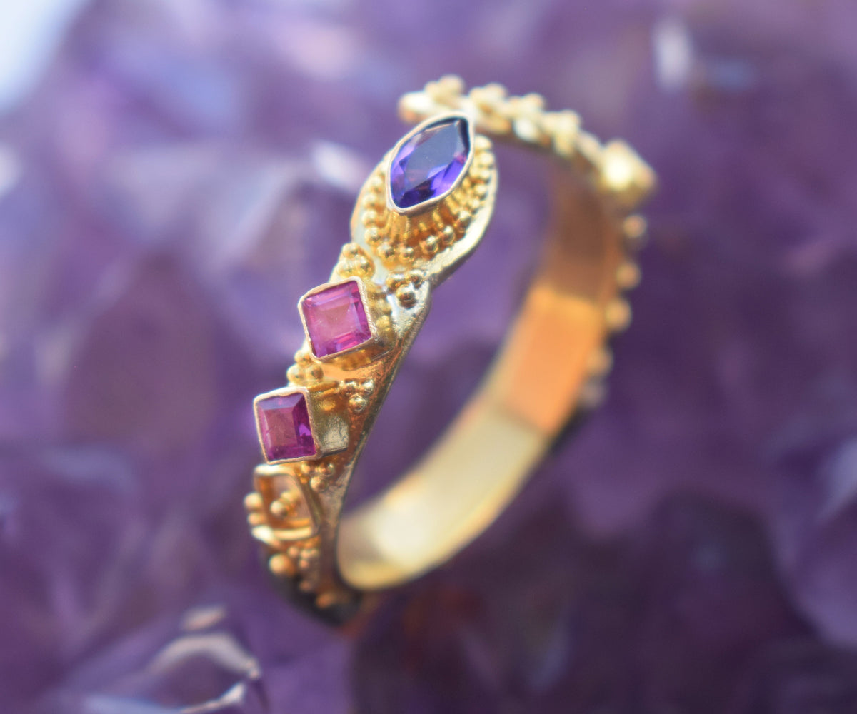 Kundalini Fusión Amatista Rubíes