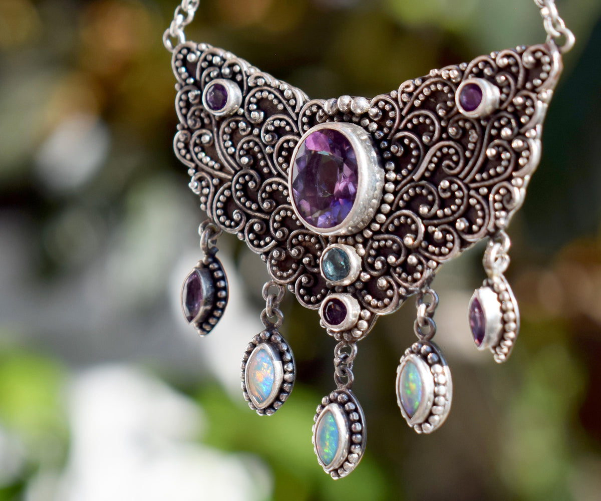 Collar Florecer Amatista