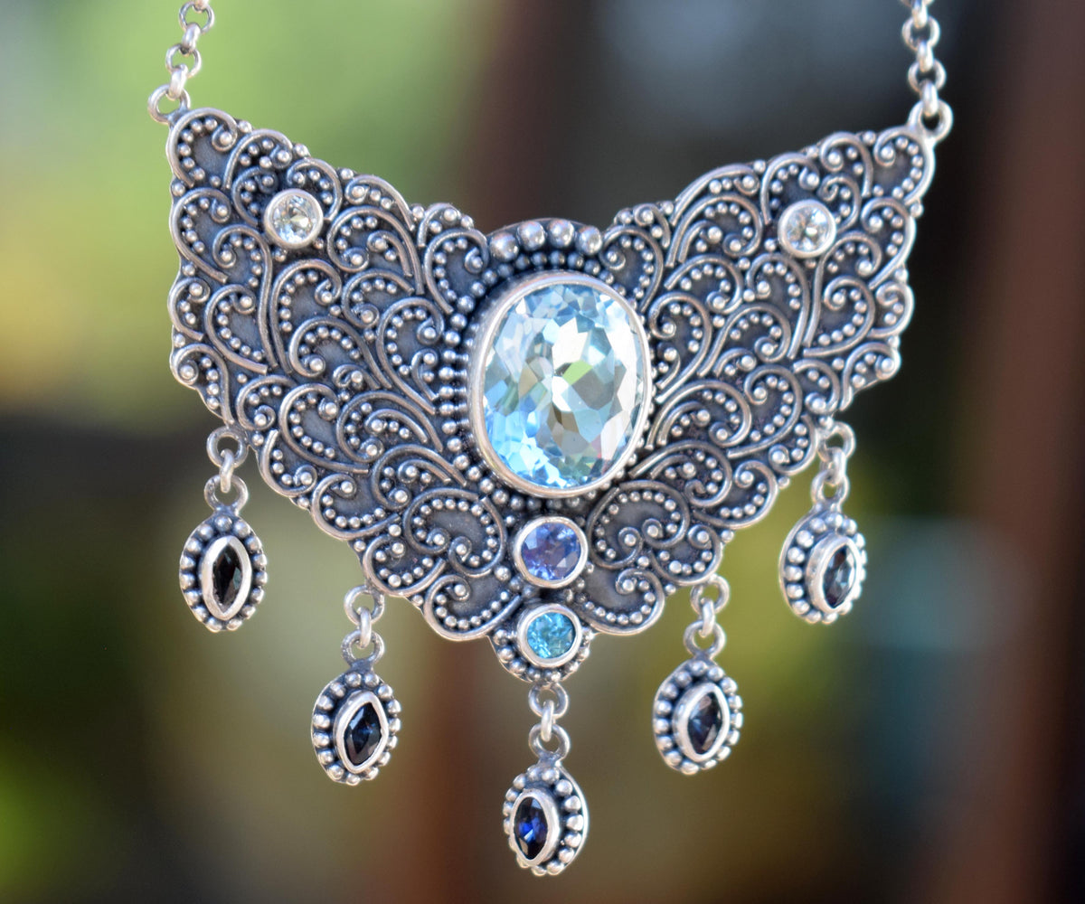 Collar Florecer Topacio