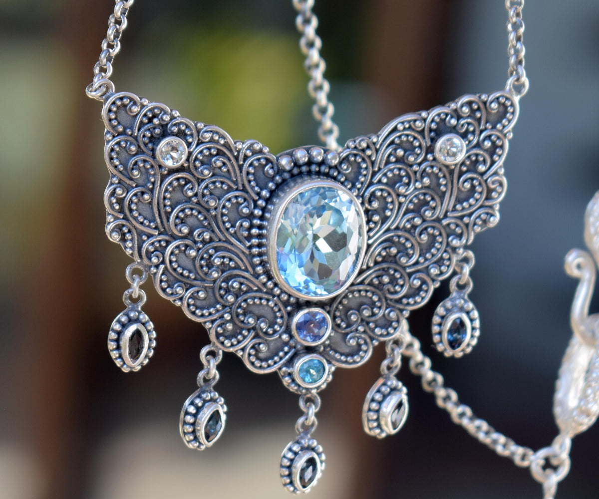 Collar Florecer Topacio