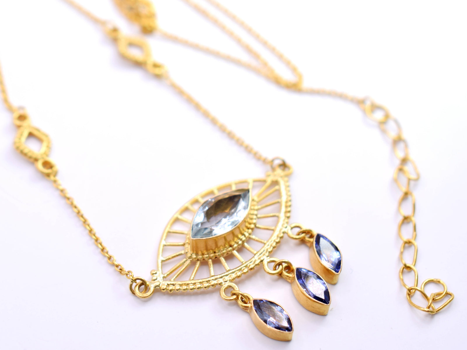 Collar Helix Aguamarina