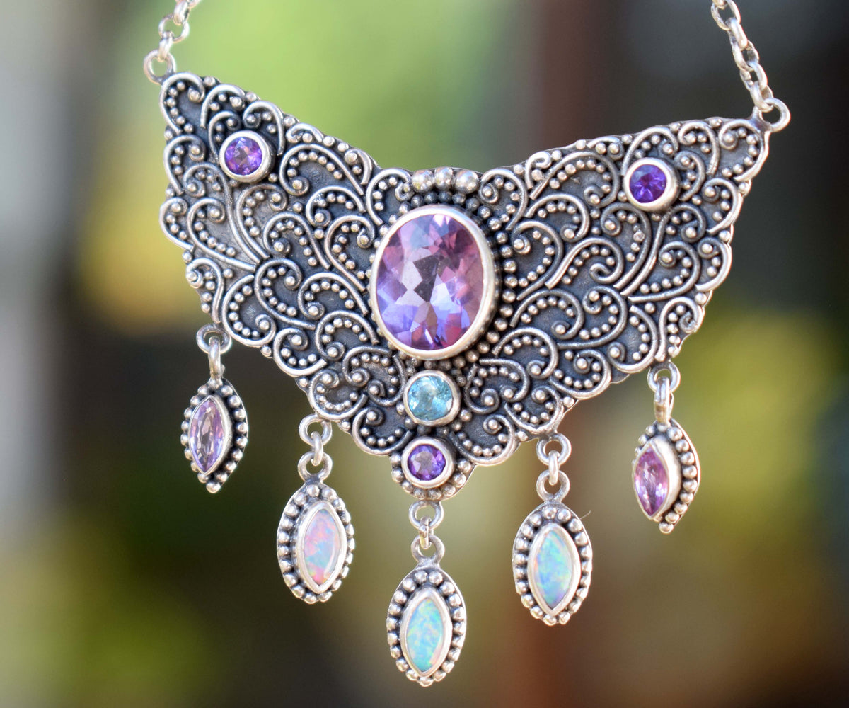 Collar Florecer Amatista