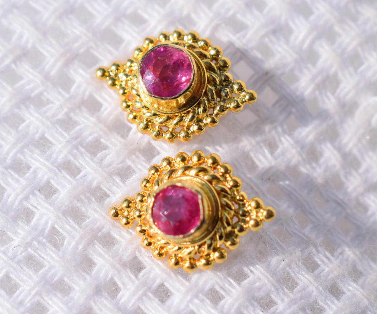 Aros Basic Zafiro Rosado