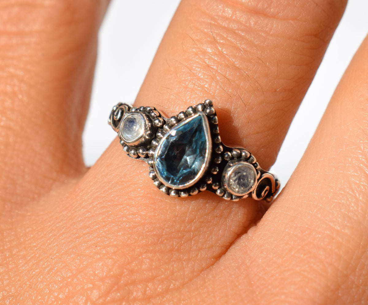 Anillo Roma Topacio Gota