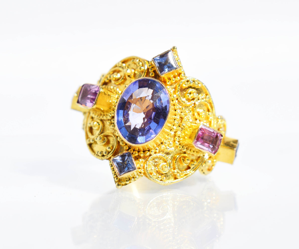 Anillo Gold Agra Tanzanita