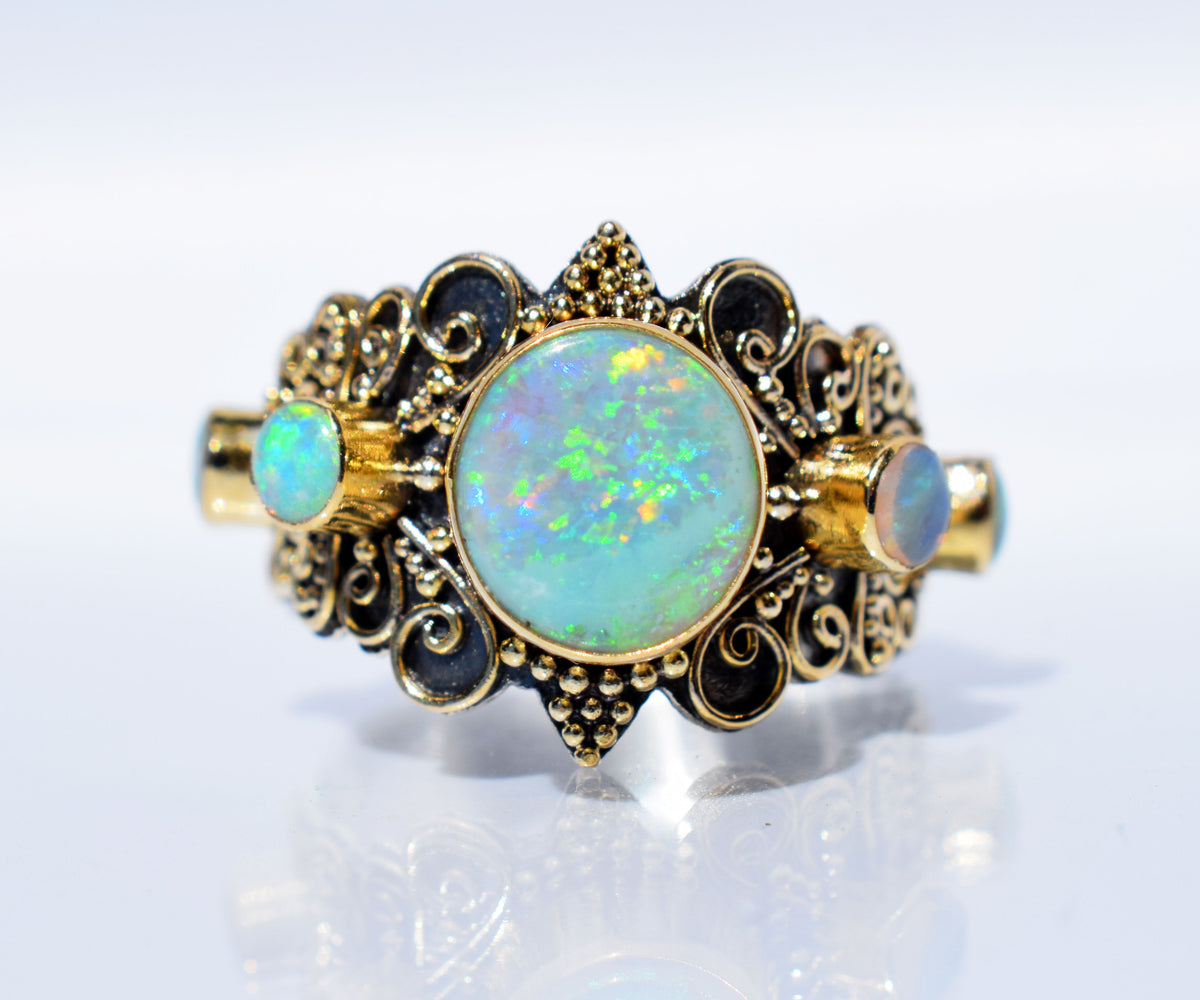 Anillo Ocean Ópalos