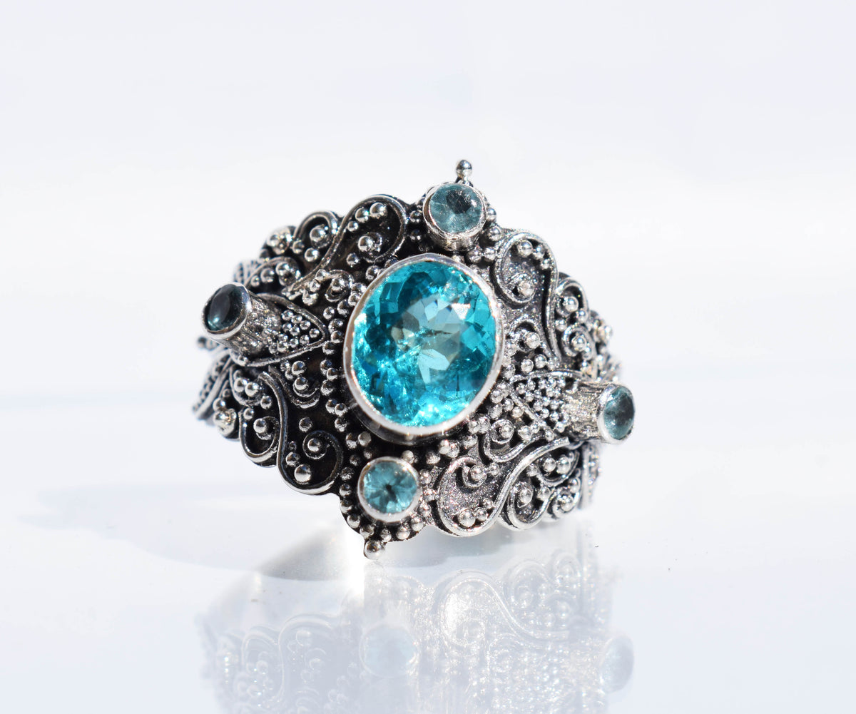 Anillo Lotus Apatita