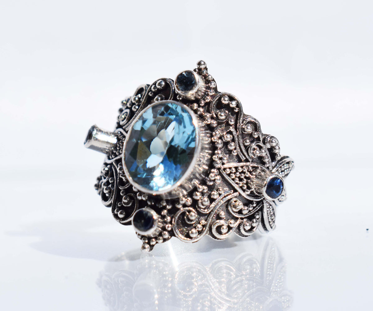 Anillo Lotus Topacio