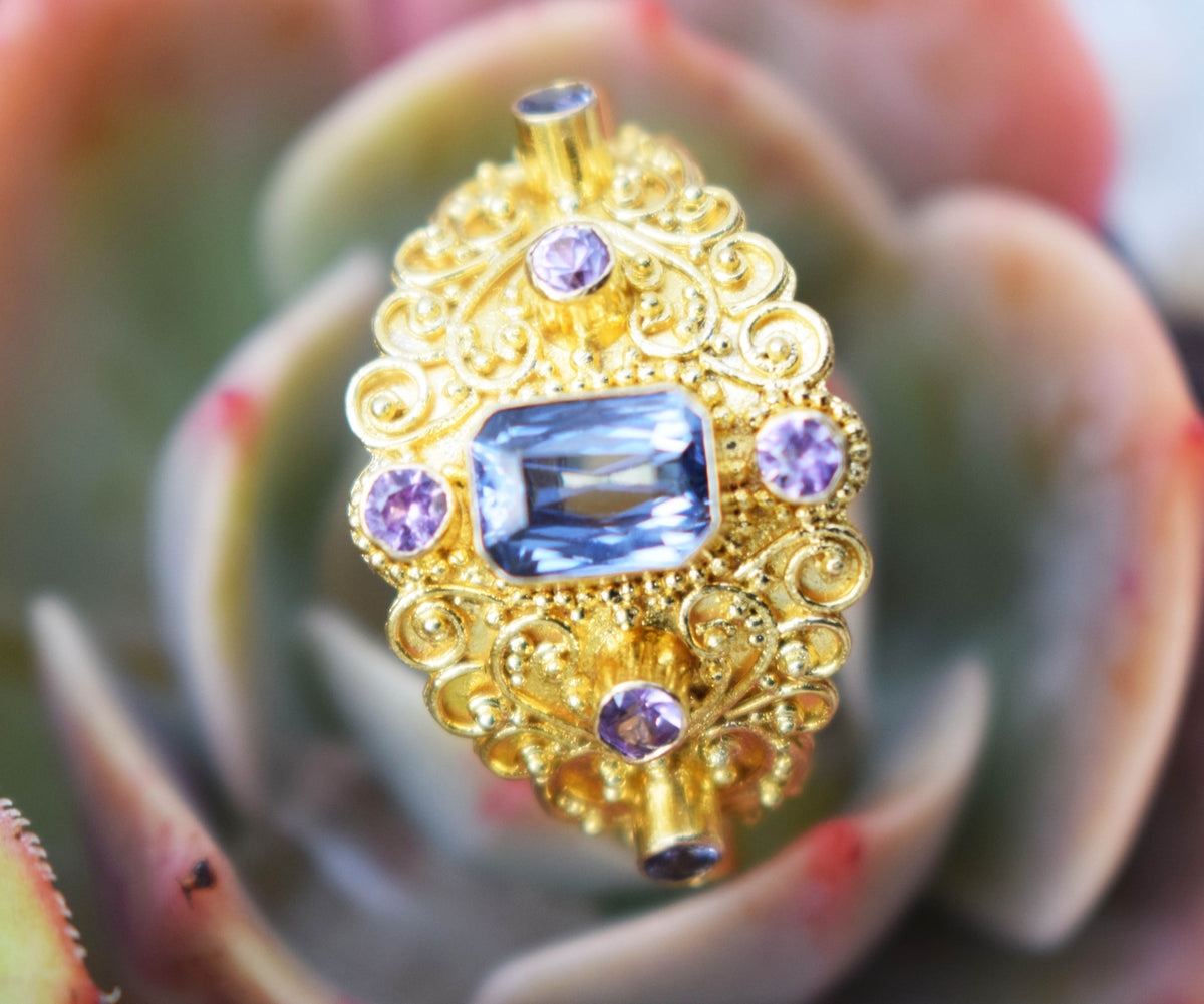 Anillo Kaya Buterfly Tanzanita