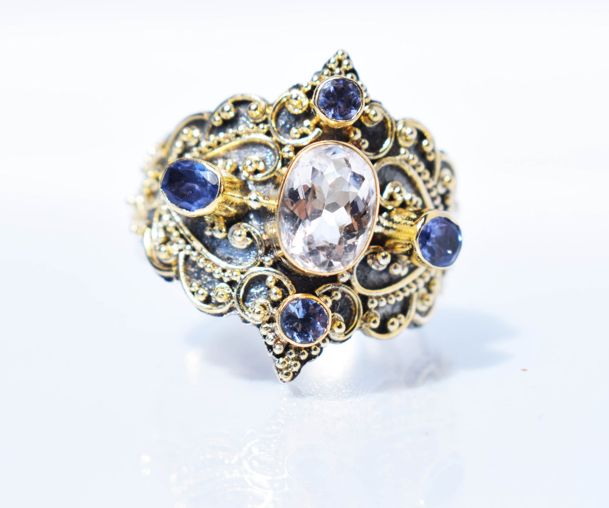 Anillo Kerala Morganita