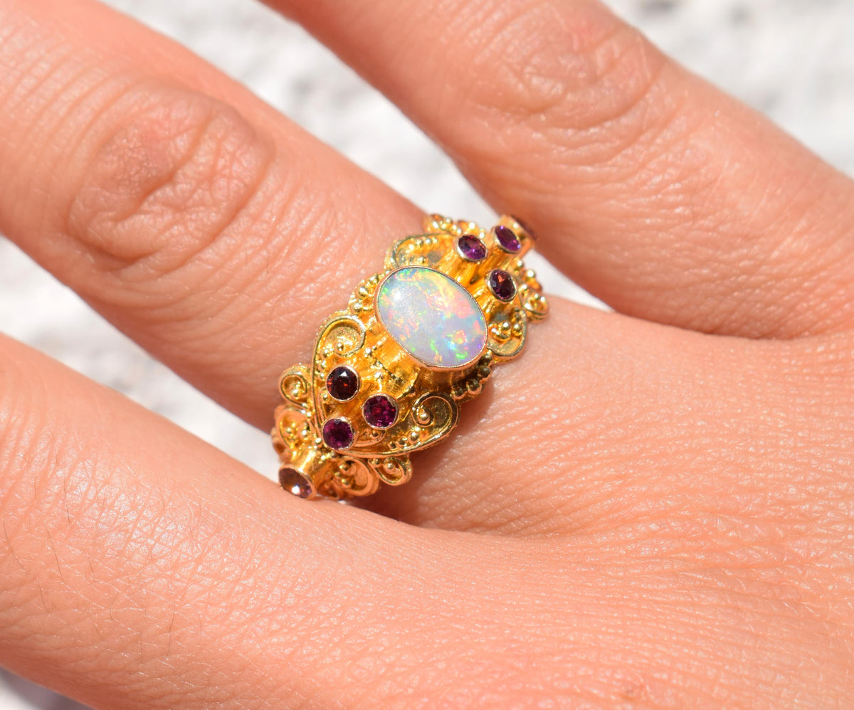 Anillo Kaya Gold Ópalo