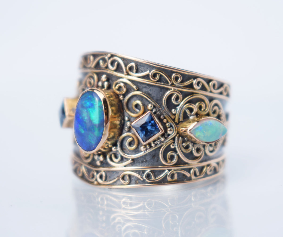 Anillo Las Mil y Una Noches Opalo