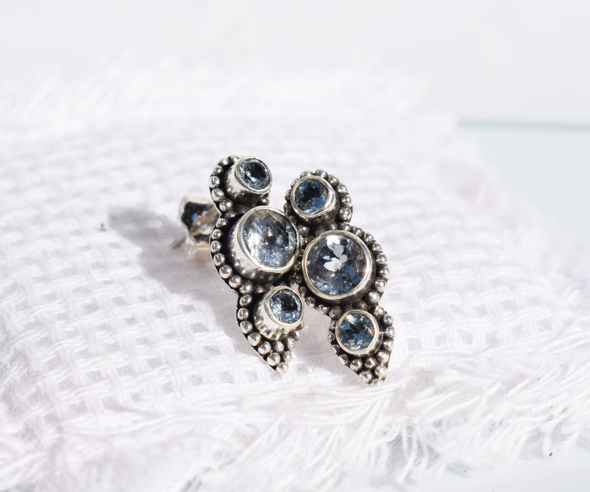 Aros Roma Aguamarinas