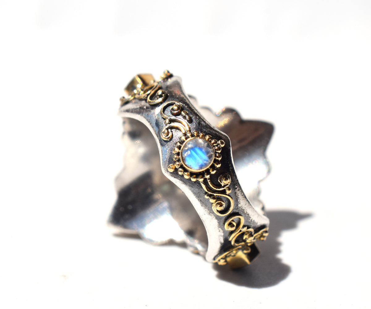 Anillo Goa Apatita Opalo