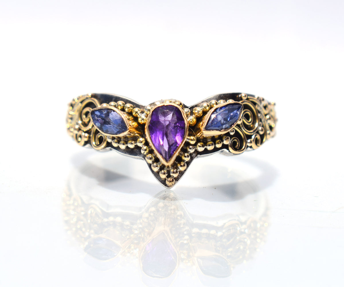 Anillo Fusion Marquise Amatista