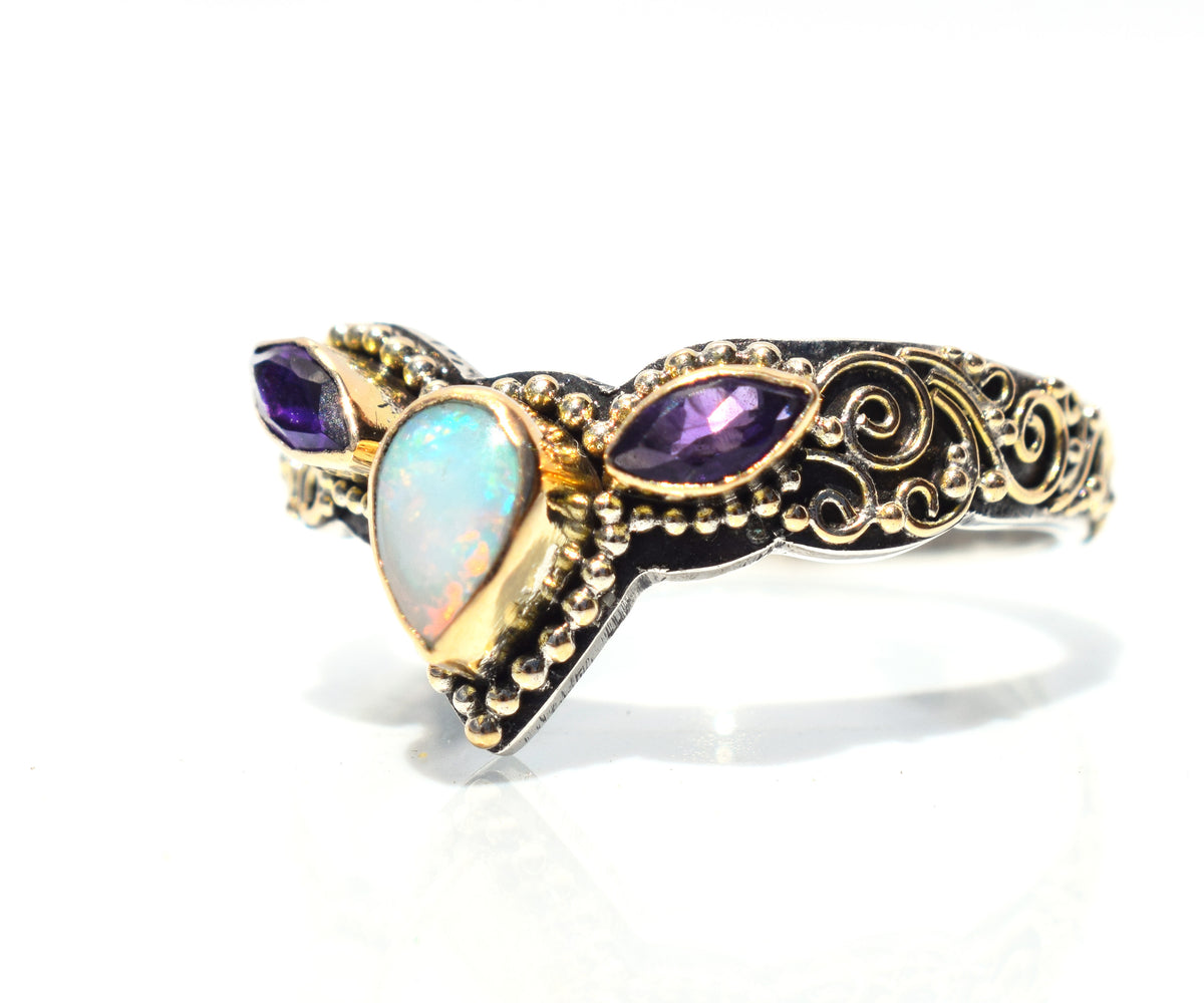 Anillo Fusion Marquise Opalo