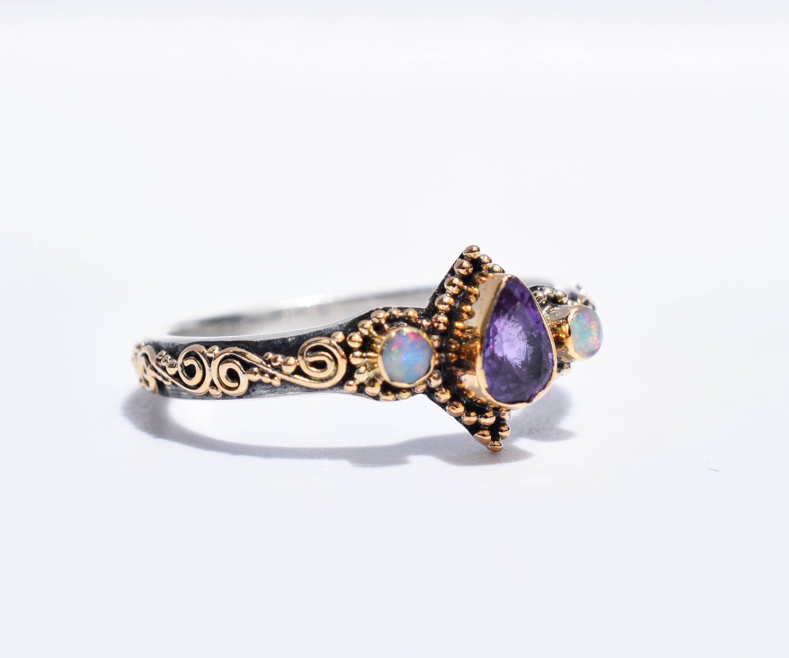 Anillo Roma Zafiro Rosado