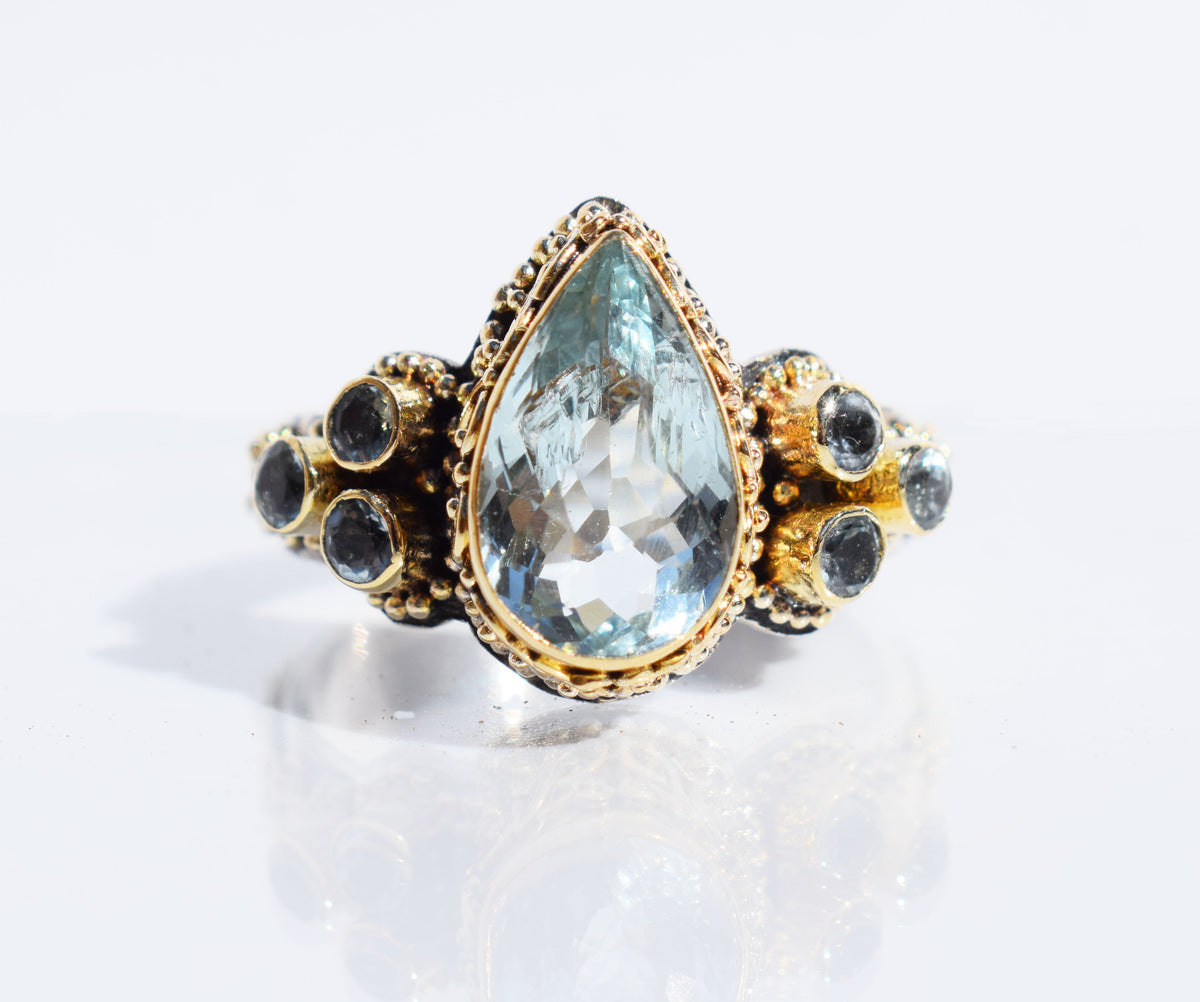 Anillo Spirit Aguamarina