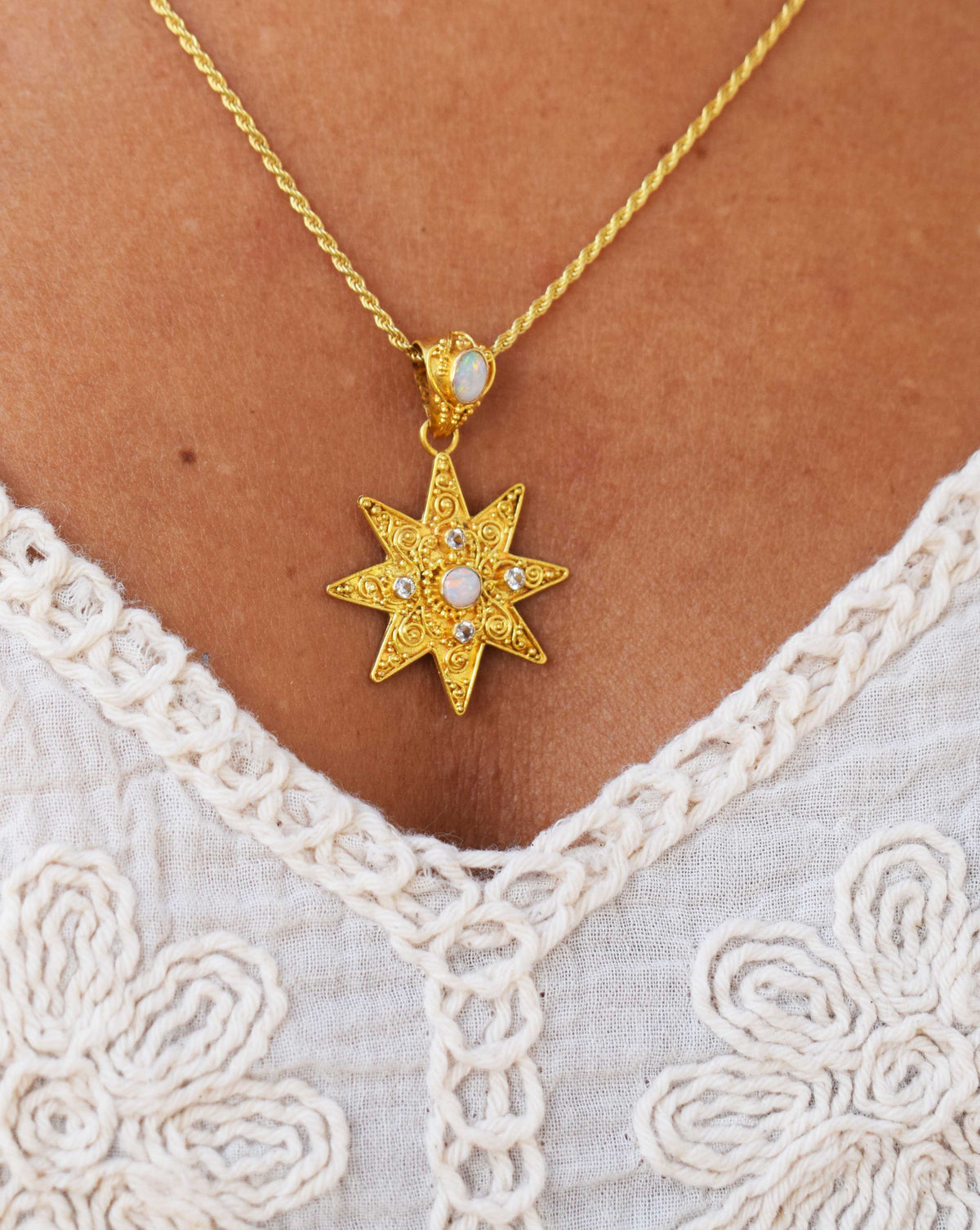 Colgante Venus Ópalo Topacios