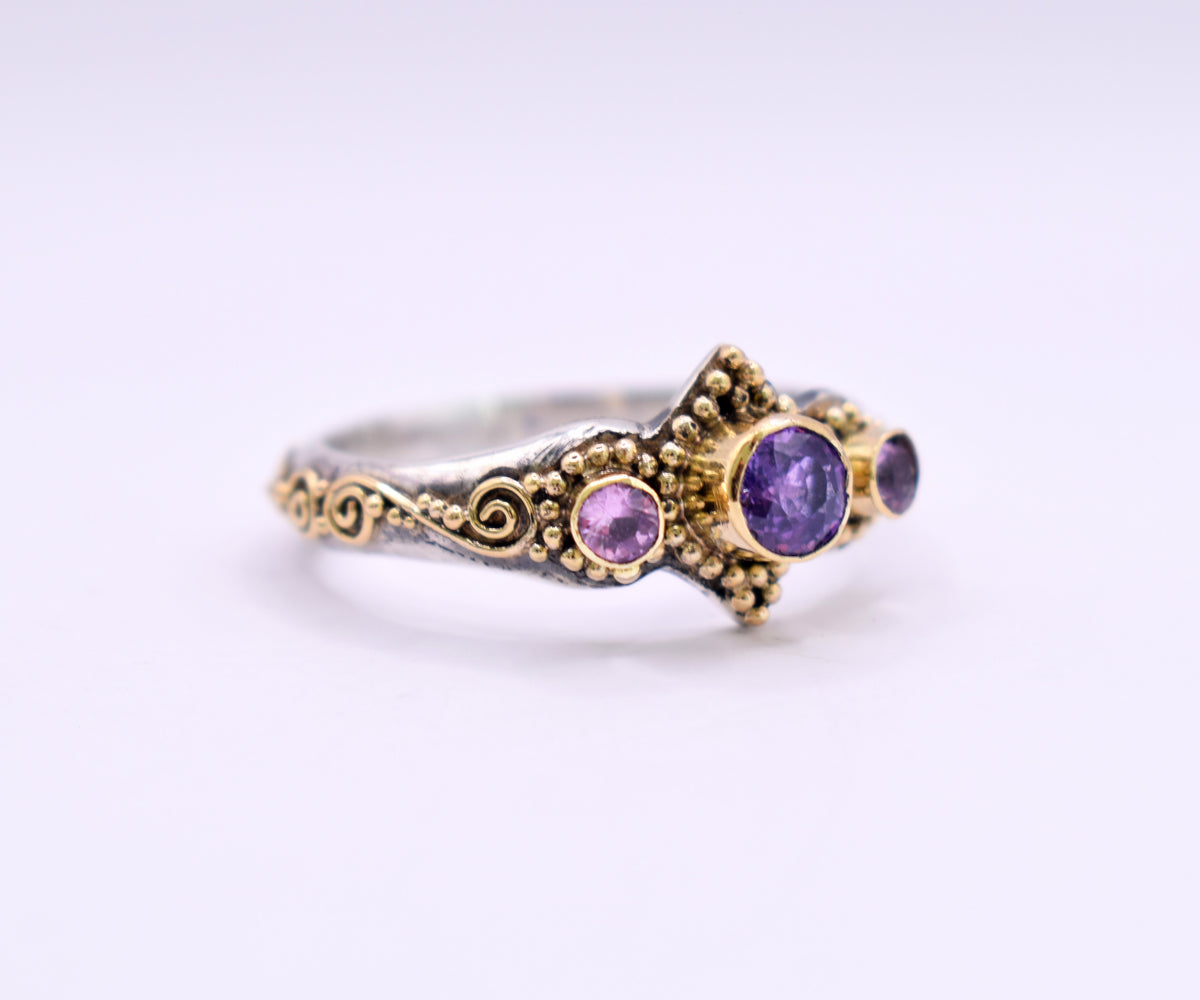 Anillo Roma Zafiro Lavanda