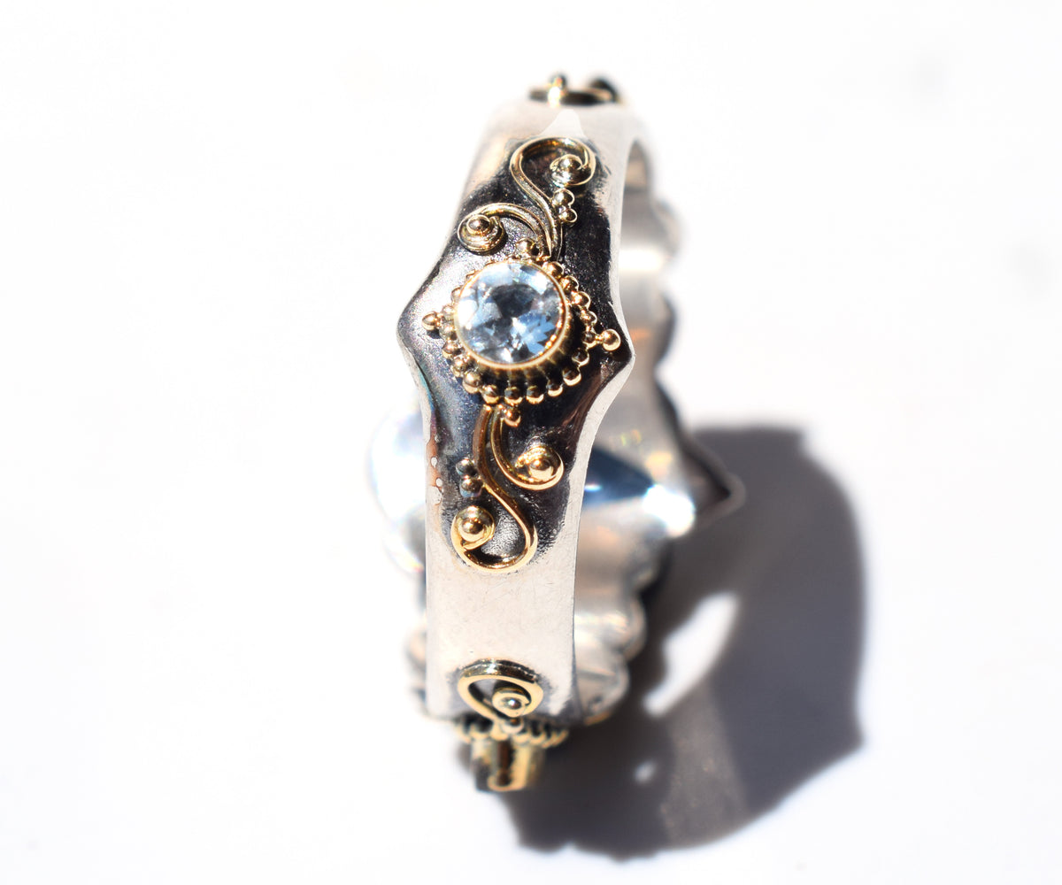 Anillo Magic Lotus Zafiro