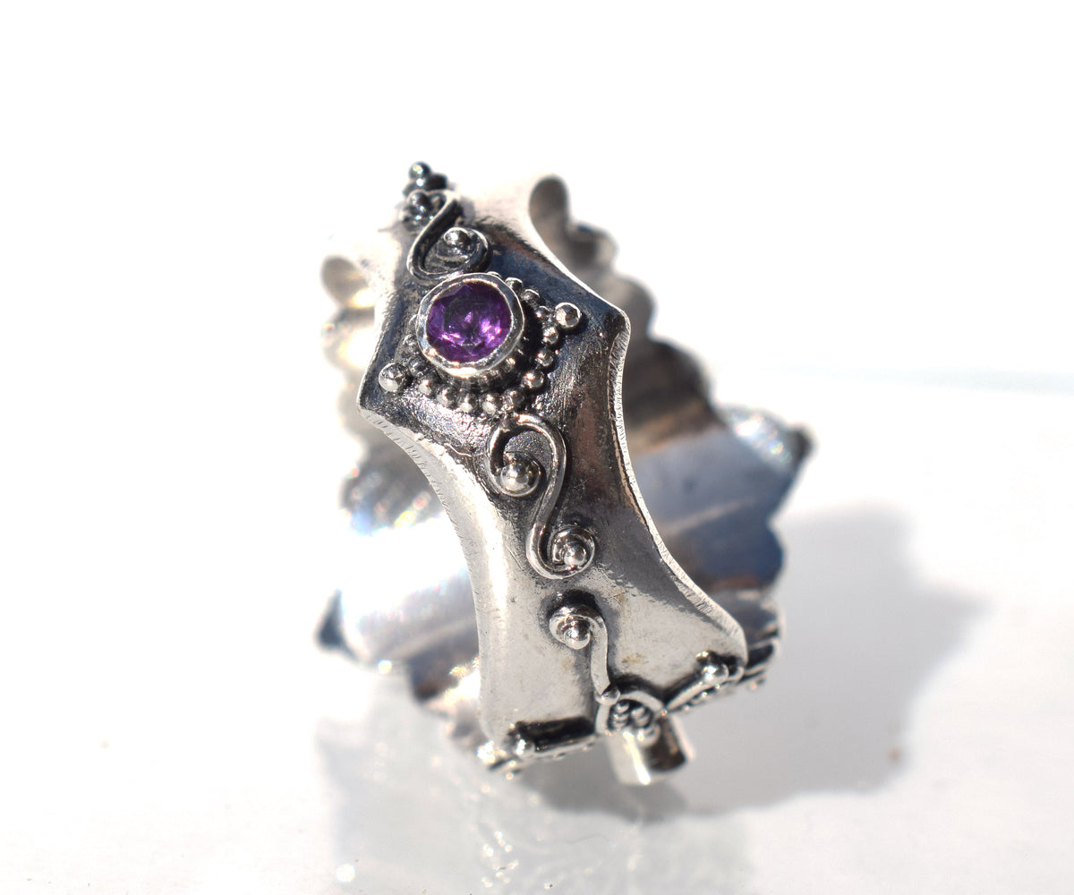 Anillo Lotus Turmalina verde