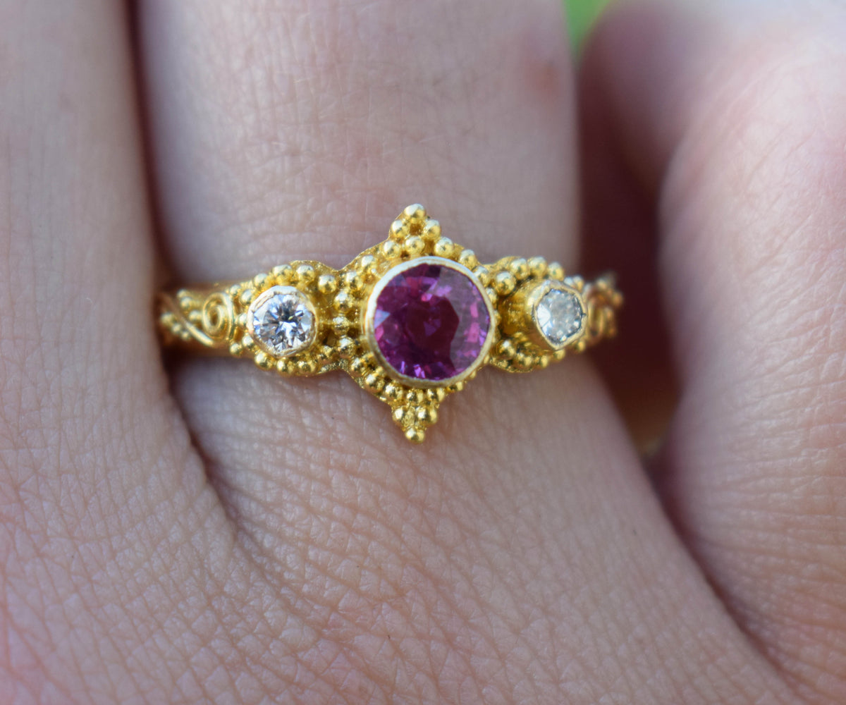 Anillo Roma Gold  Rubí