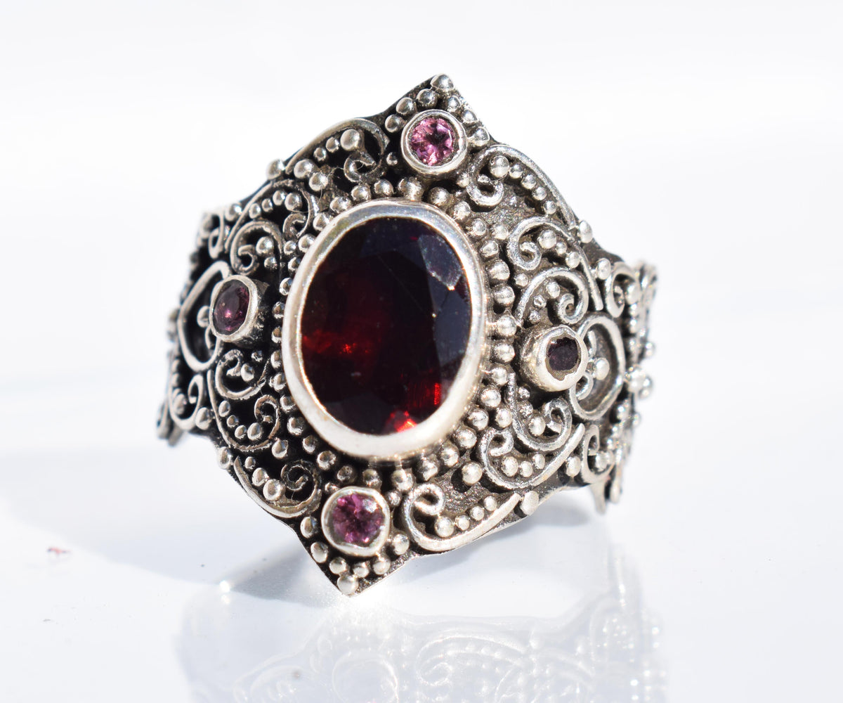 Anillo Peace Granate