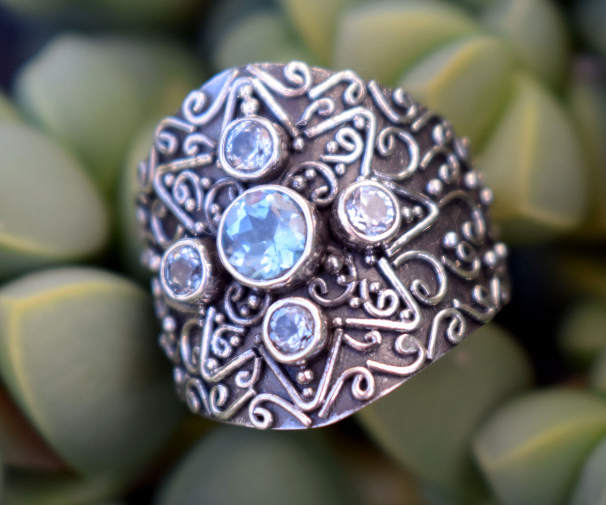 Anillo Venus Topacios