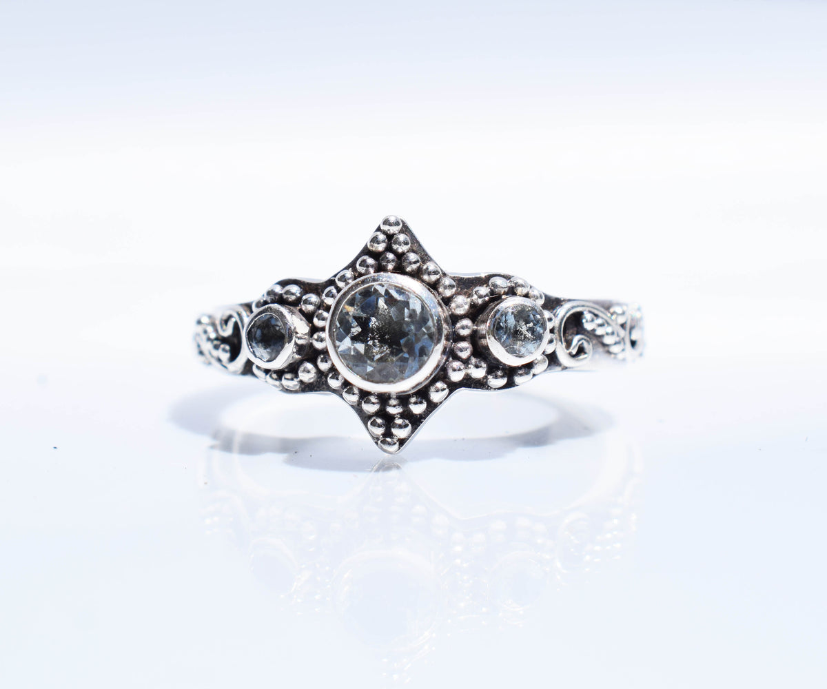 Anillo Roma Aguamarinas