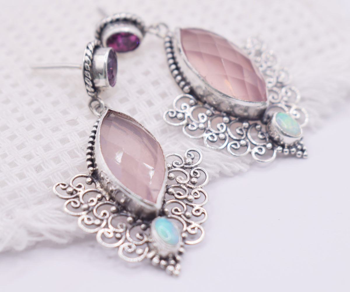 Aros Edén Cuarzo Rosado