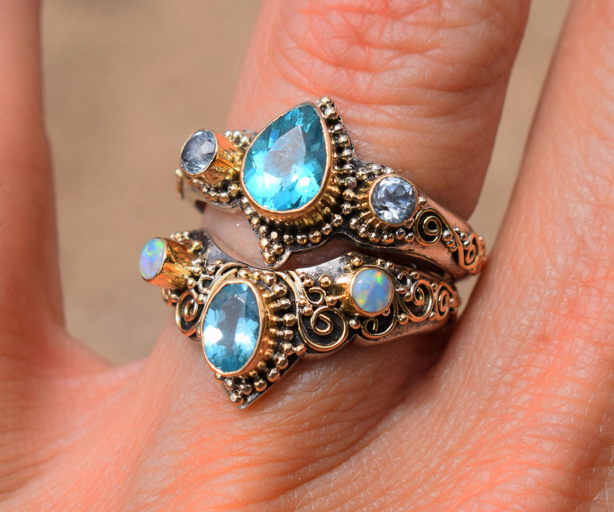 Anillo Fusión Apatita Opalo